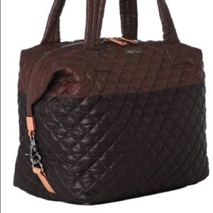 MZ Wallace Large Sutton Espresso/Black Quilted bag